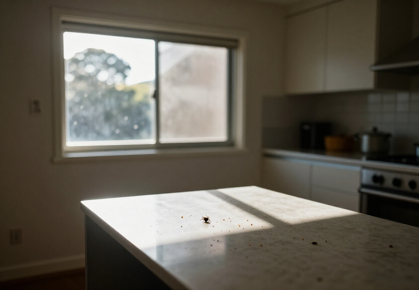 Rodent droppings and nesting material in a Miller roof space